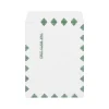 Staples Tyvek EasyClose Catalog Envelopes, 10"L x 13"H, White with Green Diamond Border, 100/Box (SPL17173)
