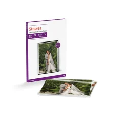 Staples Ultra Premium Glossy Photo Paper, 8.5"W x 11"L, 50/Pack (19891-CC)