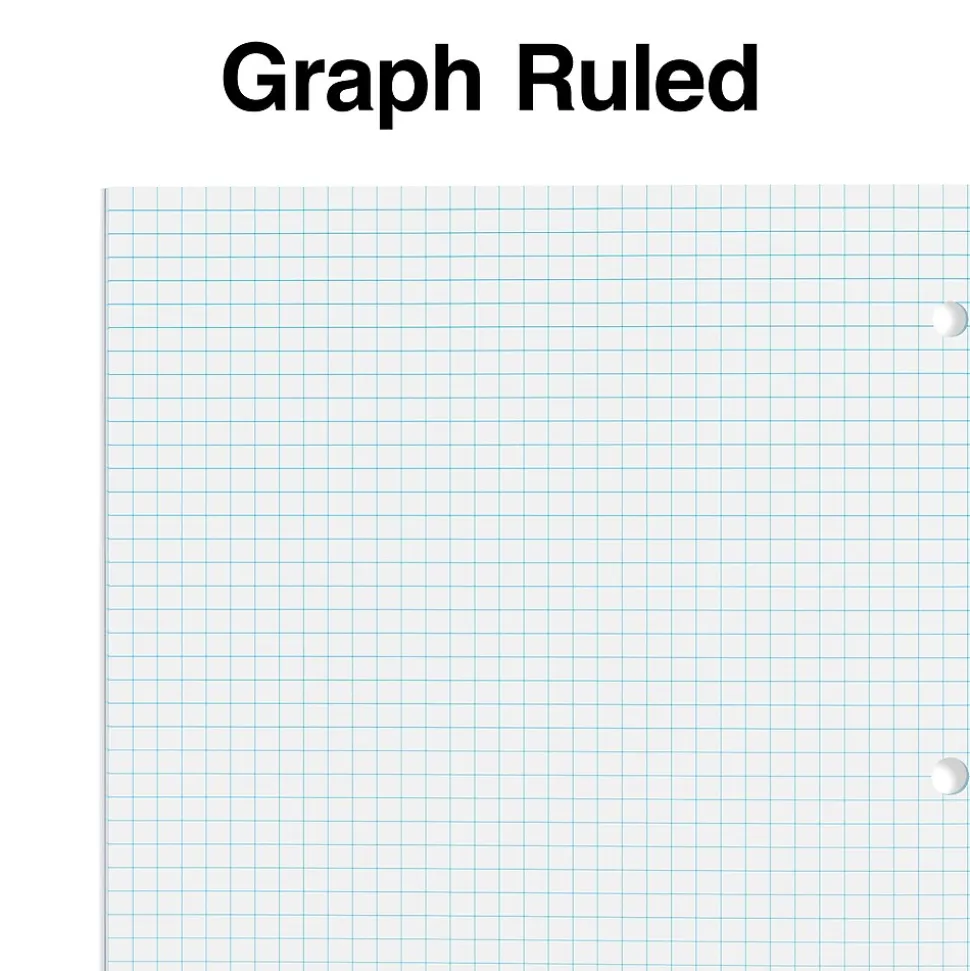Staples Wireless 1-Subject Notebook, 8.5" x 11", Graph Ruled, 80 Sheets, Blue (ST58382)