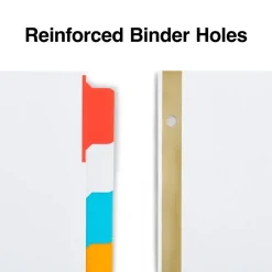 Staples Write-On Dividers, 8-Tab, Assorted Color s, 4/Pack (13511/23179)