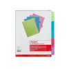 Staples Write-On Dividers, 5-Tab, Assorted Colors (13512/23180)