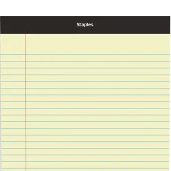 Staples Writing Pad, 8.5