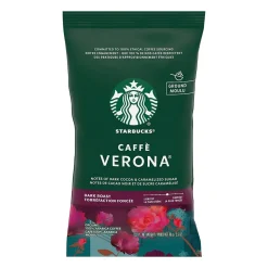 Starbucks Caffe Verona Ground Coffee, Dark Roast, 2.5 oz., 18/Box (11018192)