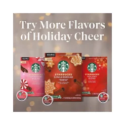 Starbucks Peppermint Mocha Coffee Keurig K-Cup Pods, Light Roast, 22/Box (12437832)