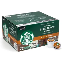 Starbucks Pike Place K-Cup Pods, Medium Roast, 72/Box (220-02158)