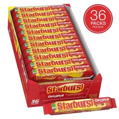 Starburst Original Fruit Chews Candy, 2.07 oz, 36/Box (MMM01151)