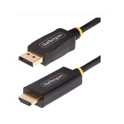 StarTech 10' Active DisplayPort to HDMI Adapter Cable, Male to Male, Black (10F-DP-HDMI-4K60-HDR)
