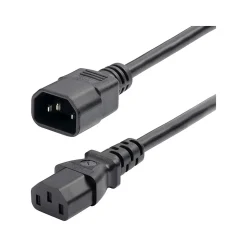 StarTech 2' C14 to C13 Power Cable, Male to Female, Black (8713-8200-POWER-CORD)