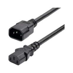 StarTech 6' C14 to C13 Power Cable, male to Female, Black (8714-6600-POWER-CORD)