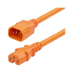 StarTech 6' C14 to C15 Power Cable, Male to Female, Orange (8915-460Q-POWER-CORD)