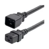StarTech 2' C19 to C20 Power Cable, Male to Female, Black (BA16-2200-POWER-CORD)