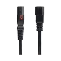 StarTech 4' C14 to Locking C13 Power Cable, Male to Female, Black (87L3-8400-POWER-CORD)