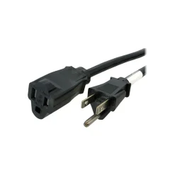 StarTech 20' Extension Cord, 16 AWG, Black (PAC10120)