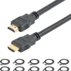 StarTech 6' HDMI to HDMI Video Cable, Male to Male, Black (HDMM610PK)