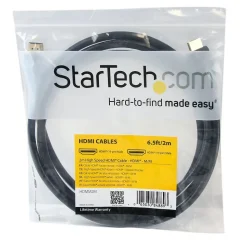 Startech® 6.6' High Speed Ultra HD Male/Male HDMI Cable
