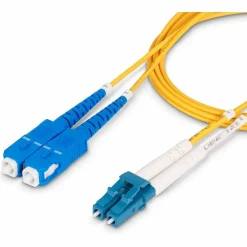 StarTech 3.28' LC Network to SC Network Networking Cable, Male, Yellow (SMLCSCOS21M)