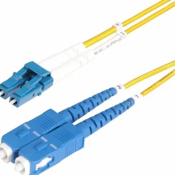 StarTech 65.6' LC Network to SC Network Networking Cable, Male, Yellow (SMLCSCOS220M)