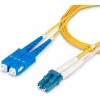 StarTech 22.9' LC Network to SC Network Networking Cable, Male, Yellow (SMLCSCOS27M)