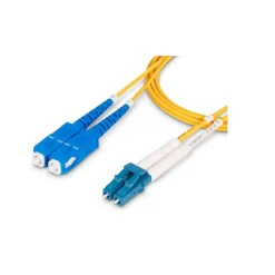 StarTech 3.28' LC Network to SC Network Networking Cable, Male, Yellow (SMLCSCOS21M)