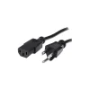 Startech® 12' NEMA5-15P To IEC 60320 C13 Standard Computer Power Cord, Black