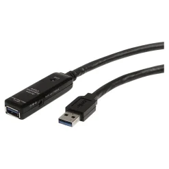 StarTech 16.4' USB A to USB A Extension Cable, Male to Female, Black (USB3AAEXT5M)