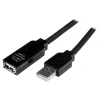 StarTech 65.6' USB A to USB A Extension Cable, Male to Female, Black (USB2AAEXT20M)