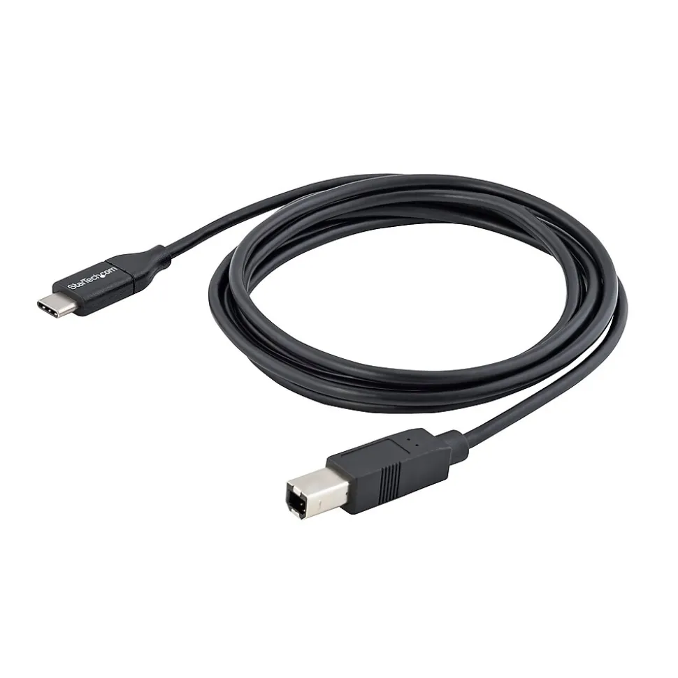 StarTech 6' USB-C to USB-B Printer Cable, Male to Male, Black (USB2CB2M)