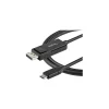 StarTech CDP2DP2MBD 6.56' DisplayPort Audio/Video Cable, Black