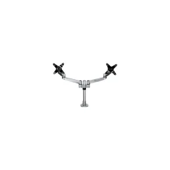 StarTech Desk Mount Dual Monitor Arm - Premium - For up to 27" Monitors, Up, Silver (ARMDUALPS)