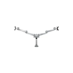 StarTech Desk Mount Dual Monitor Arm - Premium - For up to 27" Monitors, Up, Silver (ARMDUALPS)