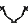 StarTech Dual Monitor Arm, One-Touch Height Adjustment Adjustable, Up to 30", Black (ARMSLIMDUO)