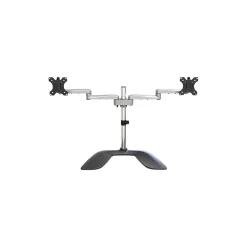 StarTech Dual Monitor Stand - Articulating - For Up to 32" Monitors, Black/Silver (ARMDUALSS)