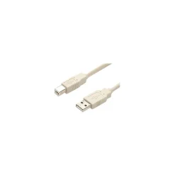 StarTech 6ft A to B USB 2.0 Cable, M/M, Beige (USBFAB_6)