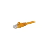 StarTech 5ft Orange Cat6 Patch Cable with Snagless RJ45 Connectors, Cat6 Ethernet Cable, 5 ft Cat6 UTP Cable