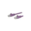 StarTech 2ft Purple Cat6 Patch Cable with Snagless RJ45 Connectors, Cat6 Ethernet Cable, 2 ft Cat6 UTP Cable