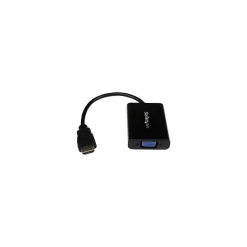 StarTech HDMI To VGA Video Adapter Converter With Audio, Black