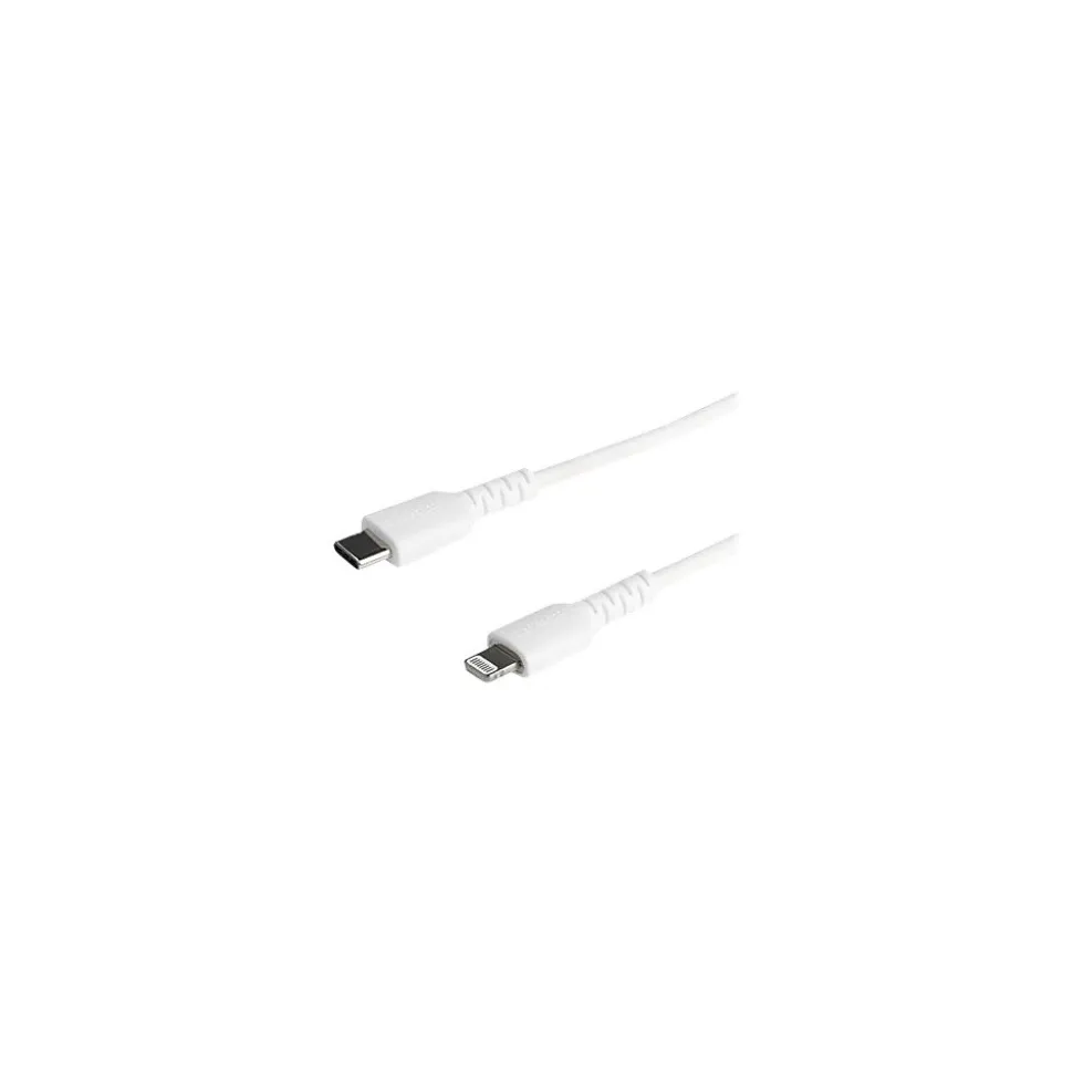StarTech Lightning USB Cable for iPhone/iPad/iPod Touch, White (RUSBCLTMM2MW)