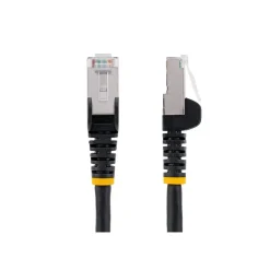 StarTech Low Smoke Zero Halogen 10' RJ45 to RJ45 Networking Cable, Male to Male, Black (NLBK-10F-CAT6A-PATCH)