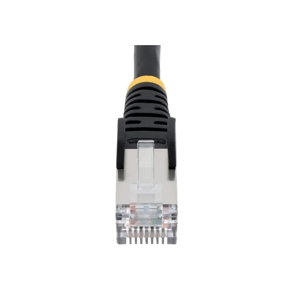 StarTech Low Smoke Zero Halogen 10' RJ45 to RJ45 Networking Cable, Male to Male, Black (NLBK-10F-CAT6A-PATCH)