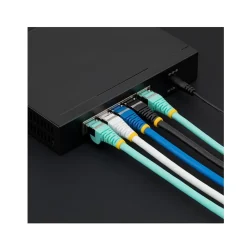 StarTech Low Smoke Zero Halogen 10' RJ45 to RJ45 Networking Cable, Male to Male, Black (NLBK-10F-CAT6A-PATCH)