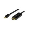 StarTech MDP2HDMM2MB 2.7432' Mini DisplayPort/HDMI Audio/Video Cable, Black