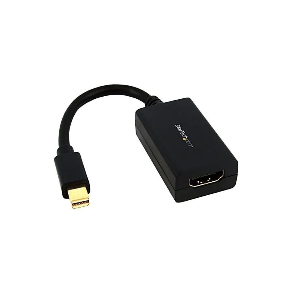 StarTech Mini DisplayPort To HDMI Video Adapter Converter, Black