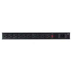 StarTech 10-Outlet Power Strip, 8', Black (RKPW101920)