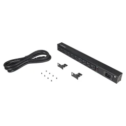 StarTech 10-Outlet Power Strip, 8', Black (RKPW101920)