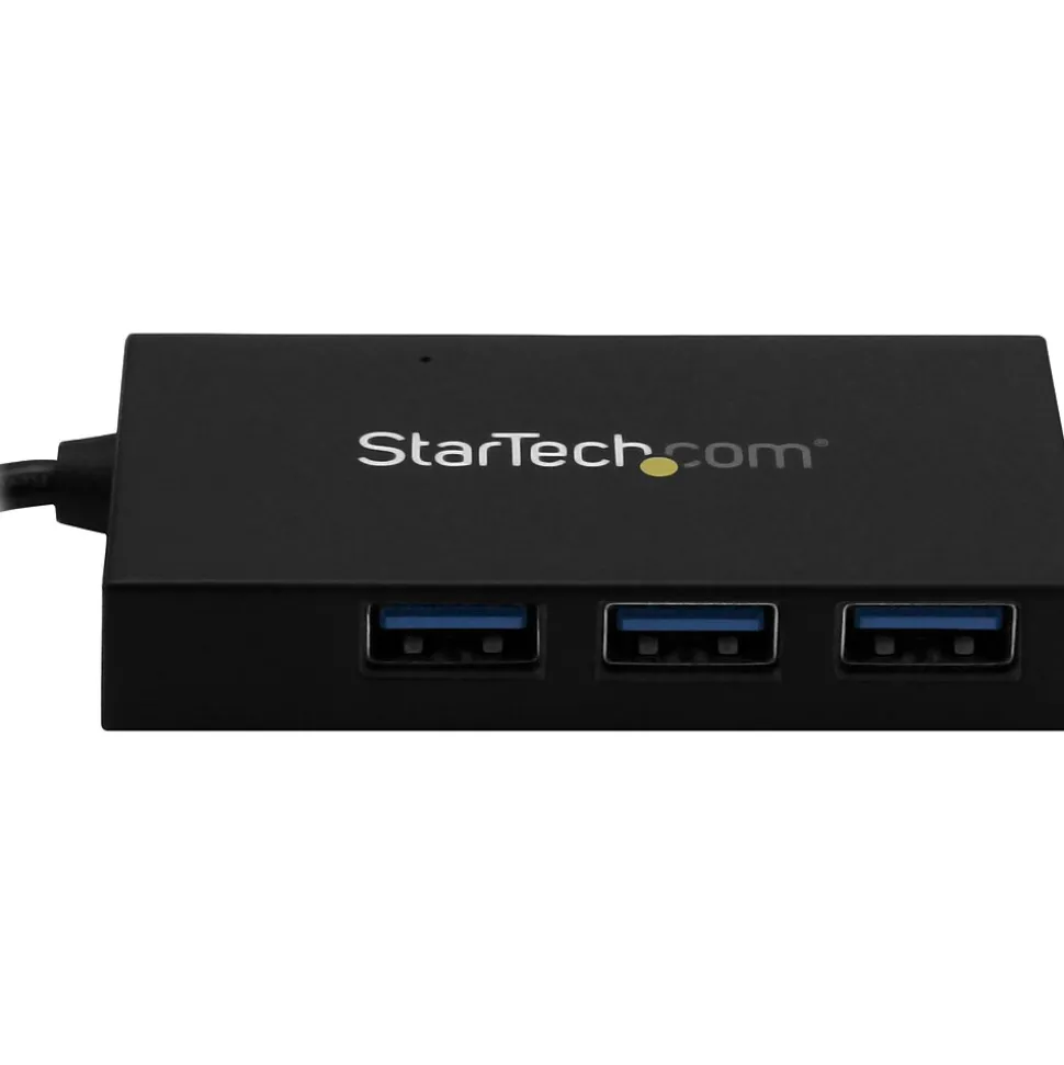 StarTech 4-Port USB 3.0 Hub, Black (HB30A3A1CFB)
