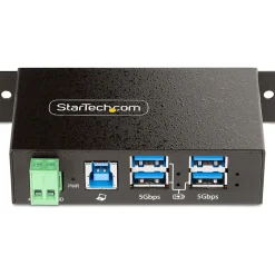 StarTech 4-Port USB 3.2 Hub, Black (5G4AINDRM-USB-A-HUB)