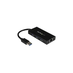 StarTech 3-Port USB 3.0 Hub, Black (ST3300GU3B)