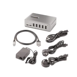 StarTech 10-Port USB 3.0 Hub, Gray (10G8A2CS-USB-C-HUB)