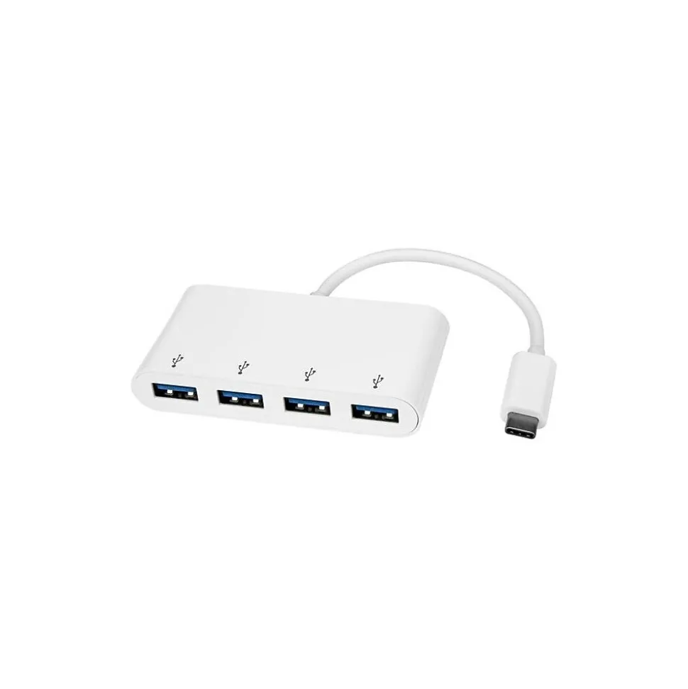StarTech 4-Port USB 3.0 Hub, White (HB30C4ABW)
