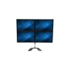 StarTech Quad-Monitor Stand - For up to 32" VESA Mount Monitors Monitor Arm, Up, Gray (ARMQUADSS)